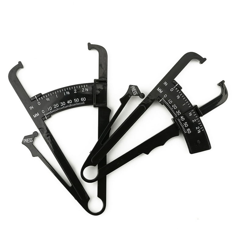 Body Fat Caliper and Measuring Tape for Body - Skinfold Calipers and Body  Fat Tape Measure Tool for Accurately Measuring BMI Skin Fold Fitness and  Weight-Loss - Upgraded New Design (Black) 