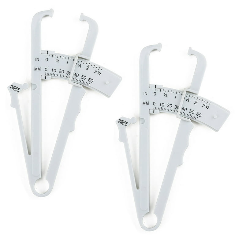 MEDca Body Fat Caliper and Measuring Tape for Body Skinfold Calipers -  Plastic 