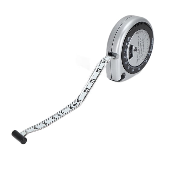 Body Fat Caliper Tape, Retractable Double Scale Waist Fat Measuring Tape BMI For Weight Loss