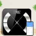 thumbnail image 1 of Body Fat Scale, Smart BMI Bathroom Weight Scale Body Composition Monitor Health Analyzer with Smartphone App for Body Weight, Fat, Water, BMI, BMR, Muscle Mass, 1 of 9