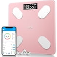 thumbnail image 1 of Body Fat Scale Smart BMI Scale Digital Bathroom Wireless Weight Scale, Body Composition Analyzer with Smartphone App sync with Bluetooth, 396 lbs - Rose, 1 of 8