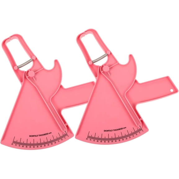 Body Fat Skinfold Caliper, Ergonomic Grip Fitness Measuring Tool for Gym Body Monitoring2pcs