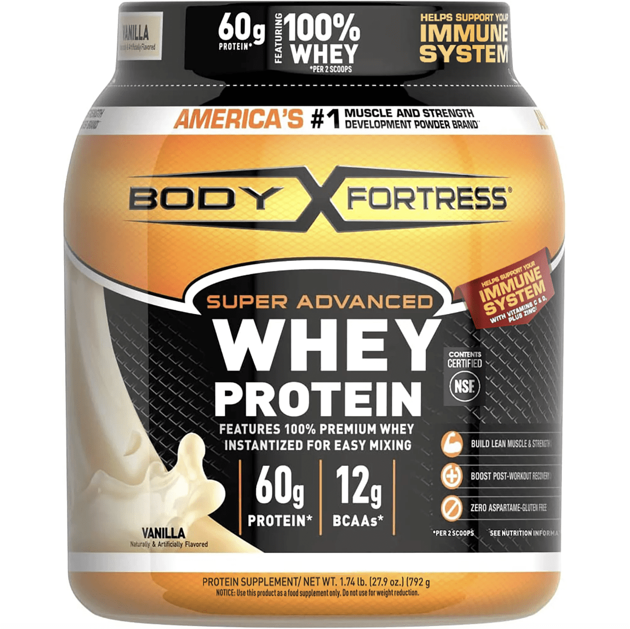 foodspring Whey Protein Powder Vanilla – with 24g Protein for Muscle  Building, Perfect Solubility, from Pasture Milk, Rich in BCAAs & EAAs -  750g : : Health & Personal Care