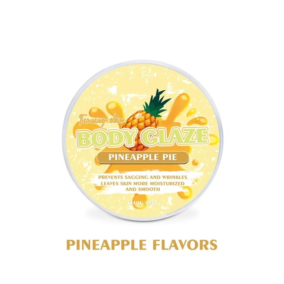 Body Glaze Body Butter, Body Glaze Strawberry Shortcake Cream, Anti-Aging Smooth Body Cream for All Skin Type, Nourishing & Moisturizing Skincare Body Butter Cream for Dry Skin, Pineapple