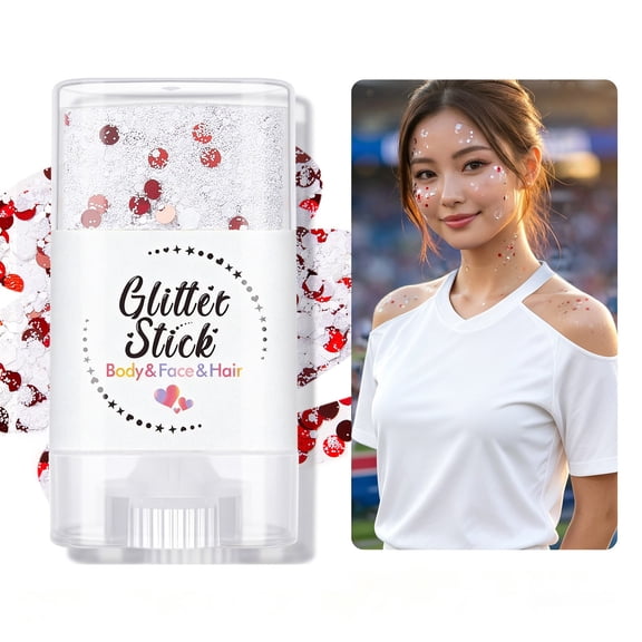 Body Glitter Flash Stick Waterproof 2026 Sparkle Gel Makeup Face Hair Body Shimmer Stick 15g for Festival Concert Rave Party Stage Performance Makeup Accessories Women