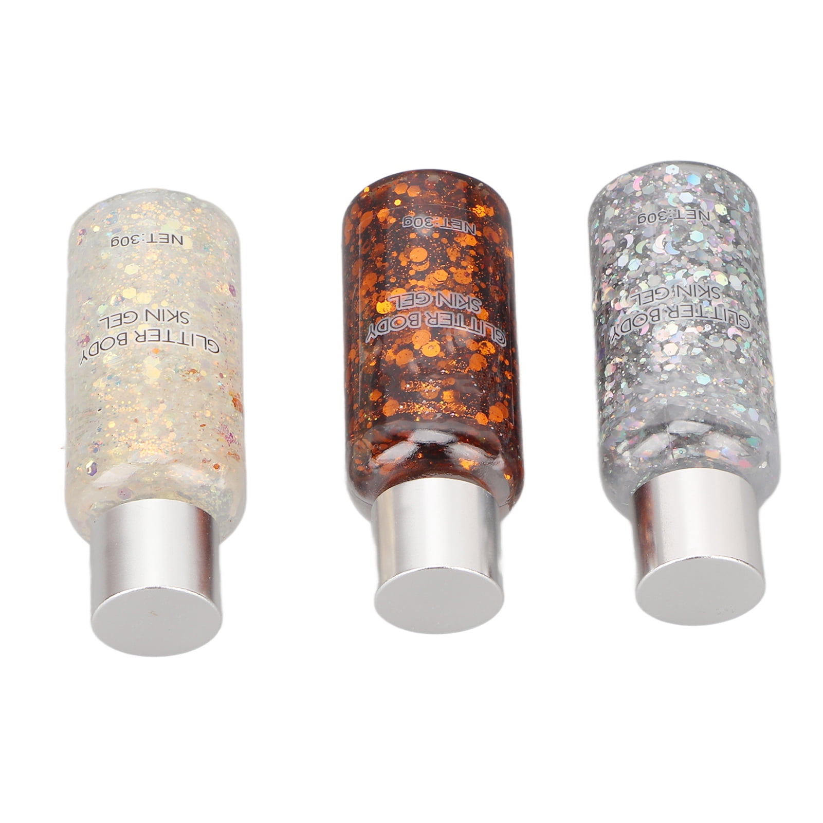 Body Glitter Gel Set, Wide Applications Glitter Body Gel Shiny