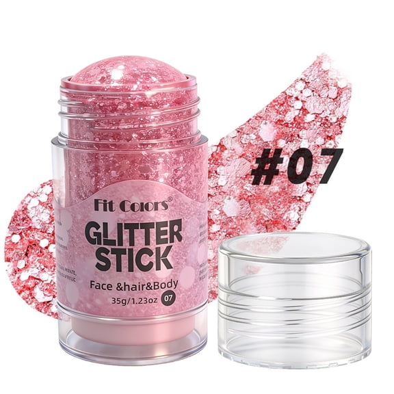 Body Glitter Stick Red White Blue Face Glitter Stick Body Glitter Gel Sparkle Makeup Gel For Face And Body Festival Party Concert Football Soccer Party Performance Long Lasting Shine Glitter