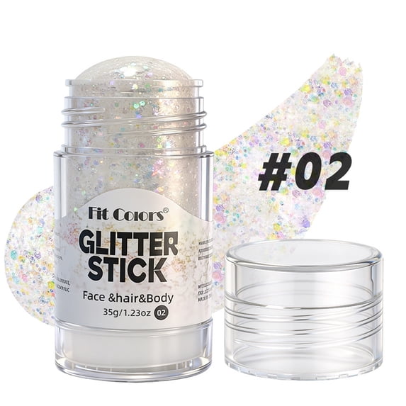 Body Glitter Stick Red White Blue Face Glitter Stick Body Glitter Gel Sparkle Makeup Gel For Face And Body Festival Party Concert Football Soccer Party Performance Long Lasting Shine Glitter
