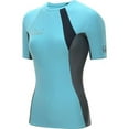 thumbnail image 1 of Body Glove 11184W-XL-BLU-GRY Womens Performance Rashguard - Blue & Gray, Extra large, 1 of 5