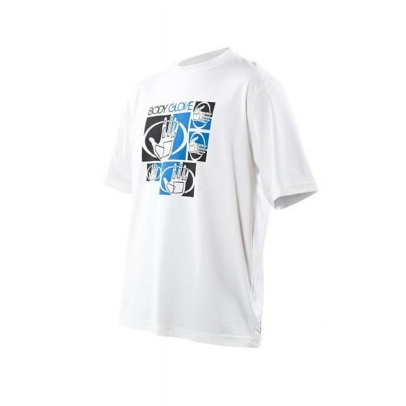 Body Glove 14182-S-WHT Mens Performance Loosefit - White, Small