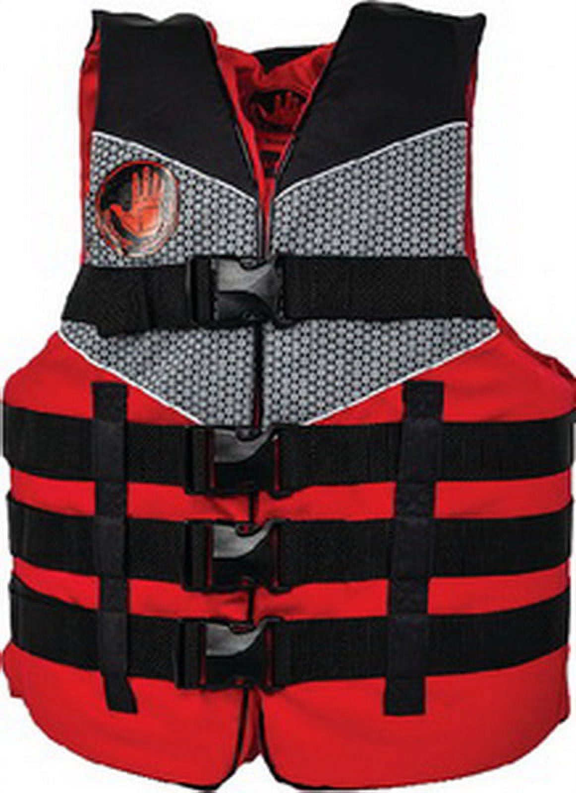 Body Glove 19289REDBLK4X6X Tweedle Nylon PFD, 4XL/6XL, Red, 19289-RED-BLK 4X/6X