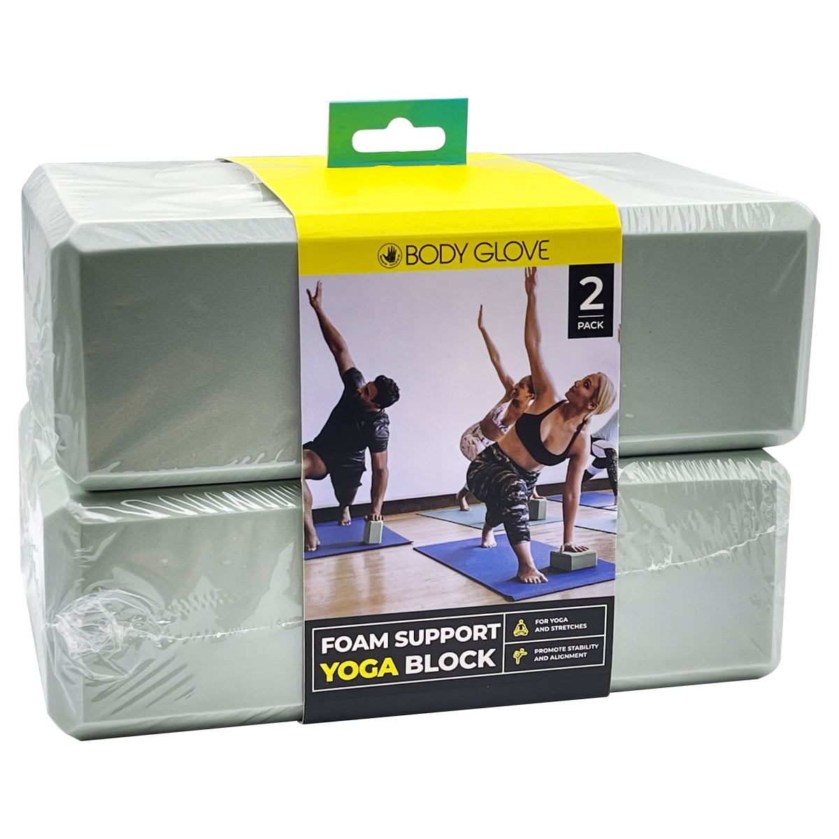 Body Glove 2 PACK Foam Support Yoga Blocks 