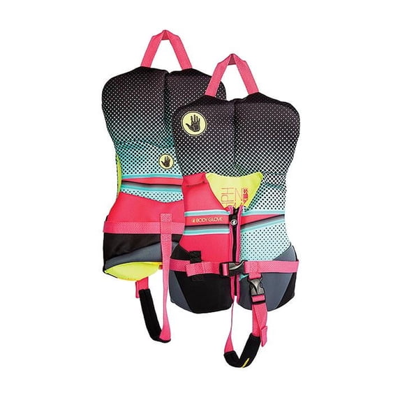 Body Glove 23324IAQUPNK Infant Phantom Evoprene Vest, Aqua/Pink