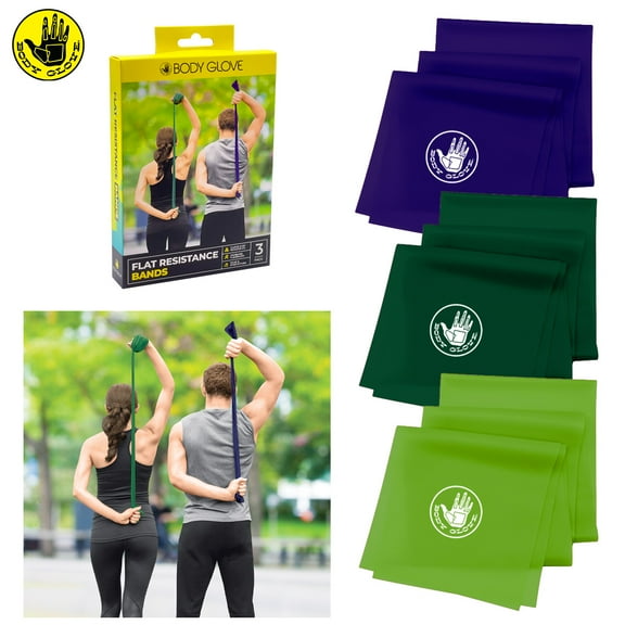 Body Glove 3 PACK Flat Resistance Bands