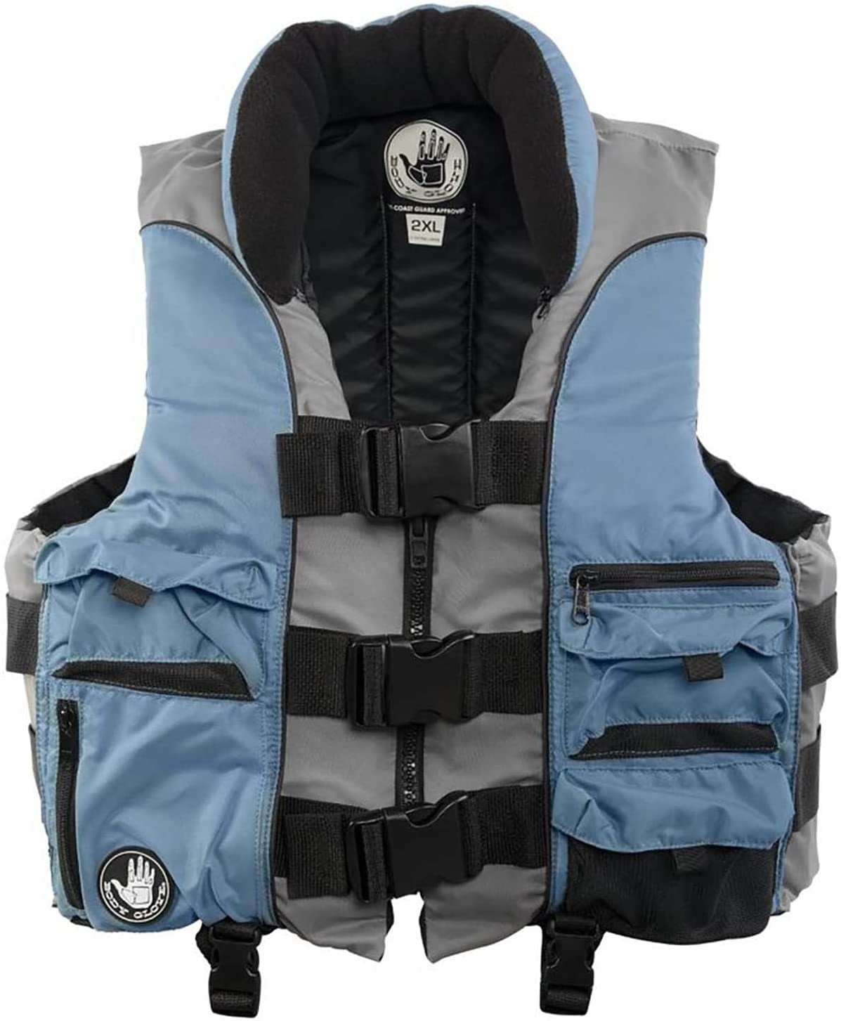 Body Glove Angler Unisex Adult Fishing PFD Life Jacket USCG Approved, Blue