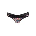 thumbnail image 1 of Body Glove Black Multi Lola Butterfly-Print Mesh-Trim Bikini Bottom S, 1 of 3