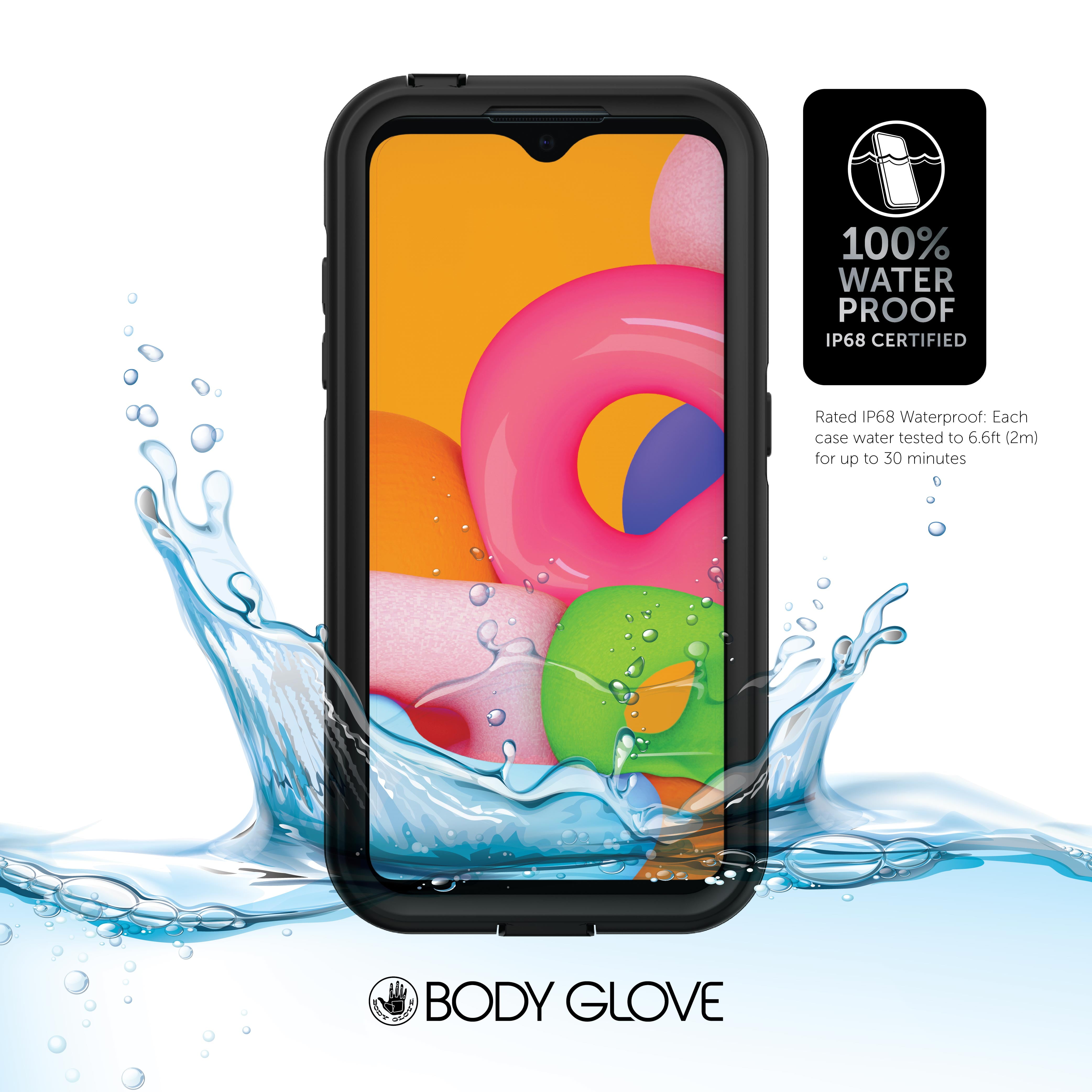 Body Glove Black Tidal Waterproof Phone Case for Samsung Galaxy A01