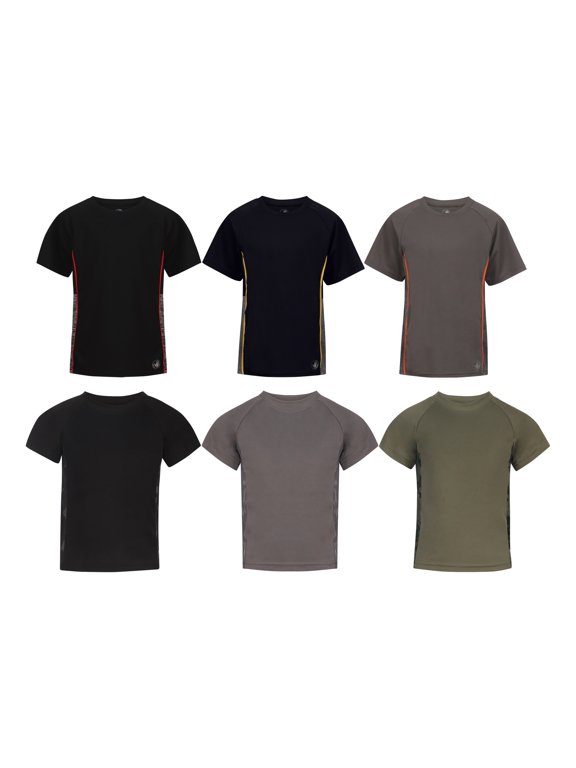 Boys' Active T-Shirt - 6 Pack, Big Boys