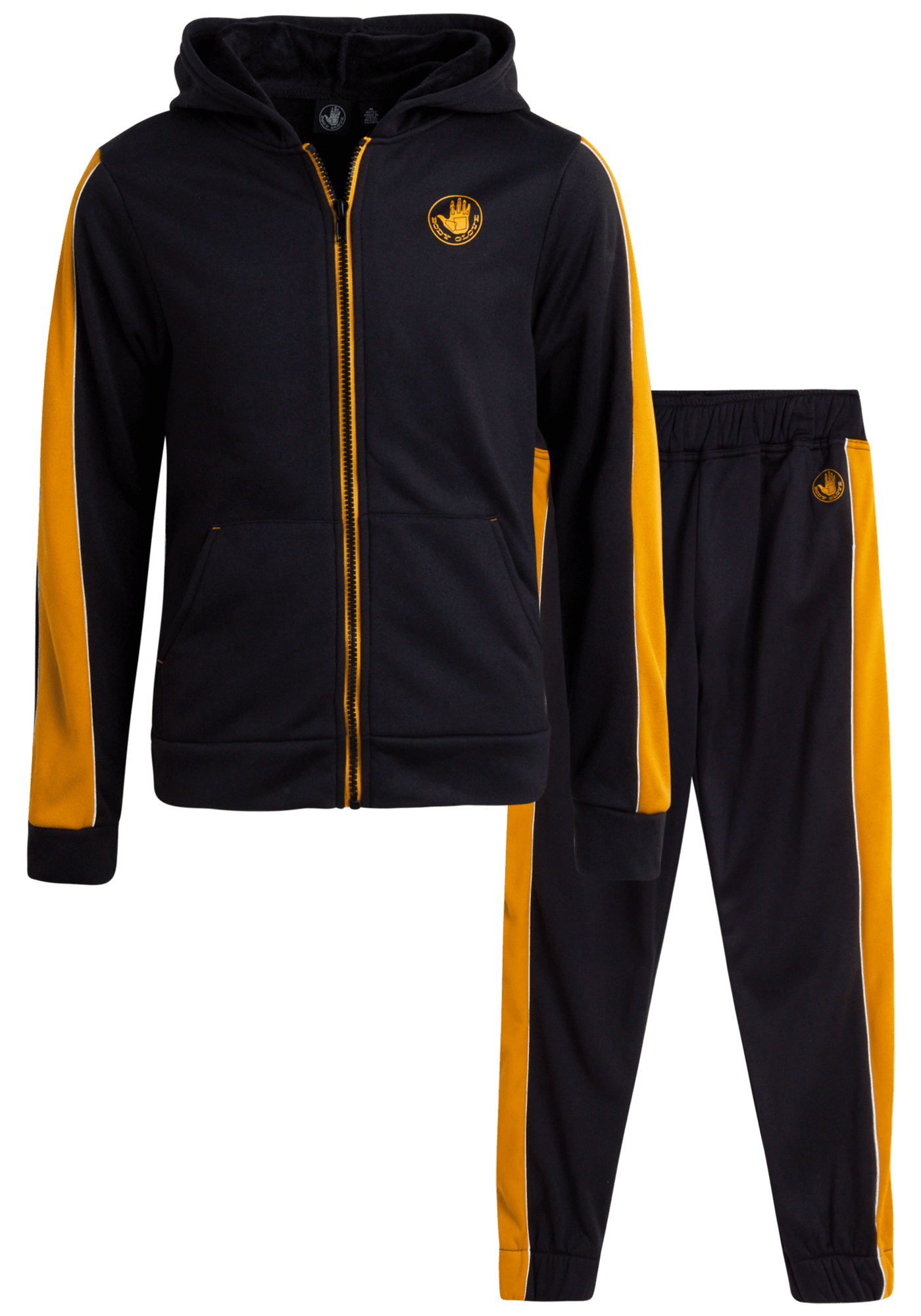 Body Glove Boys' Active Sweatsuit Set 2 Piece Fleece ZipUp Hoodie