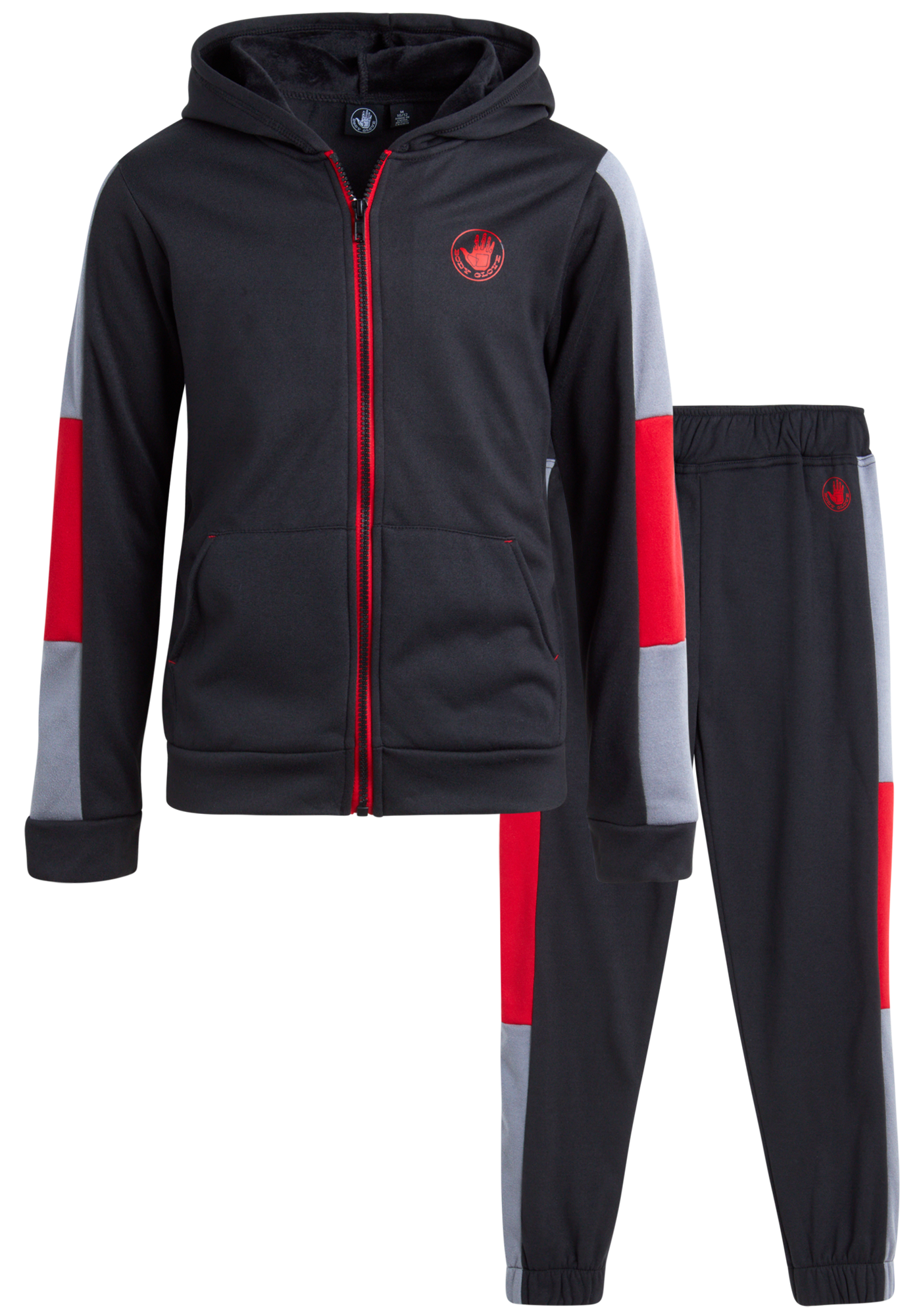 Body Glove Boys' Active Sweatsuit Set 2 Piece Fleece ZipUp Hoodie