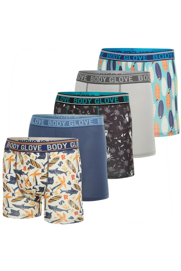 Boys Boxer Briefs - Pack of 5 - Comfortable and Durable Underwear