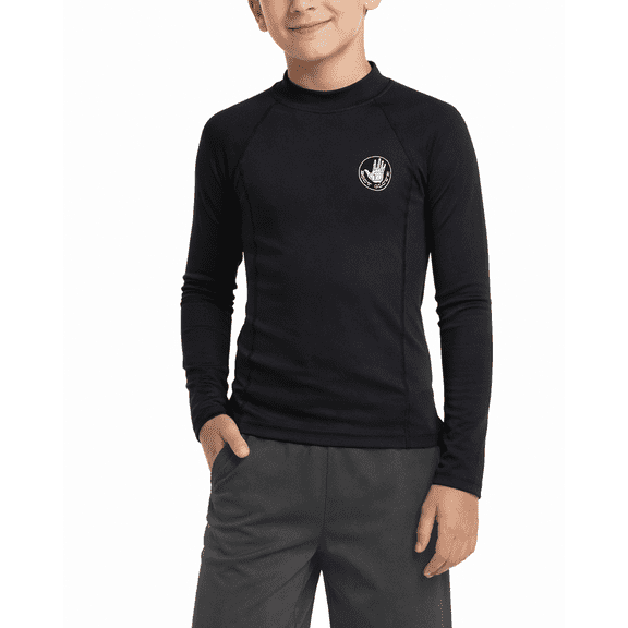Body Glove Boys' Rash Guard – UPF 50+ Quick Dry Sun and Sand Protection Long Sleeve Swim Shirt (2T-14)