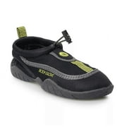BODY GLOVE Boy's Riptide Water Aqua Shoes, Black/Yellow, 2 Big Kid