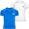 thumbnail image 1 of Body Glove Boys' Short Sleeve Rash Guard Shirt – 2 Pack UPF 50+ Quick Dry Sun and Sand Protection Swim Shirt (2T-14), 1 of 7