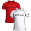 thumbnail image 1 of Body Glove Boys' Short Sleeve Rash Guard Shirt – 2 Pack UPF 50+ Quick Dry Sun and Sand Protection Swim Shirt (2T-14), 1 of 7
