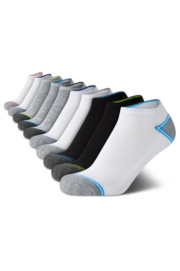 Boys Socks Moisture Wicking Athletic Performance Cushion No Show Boys Low Cut Ankle Socks