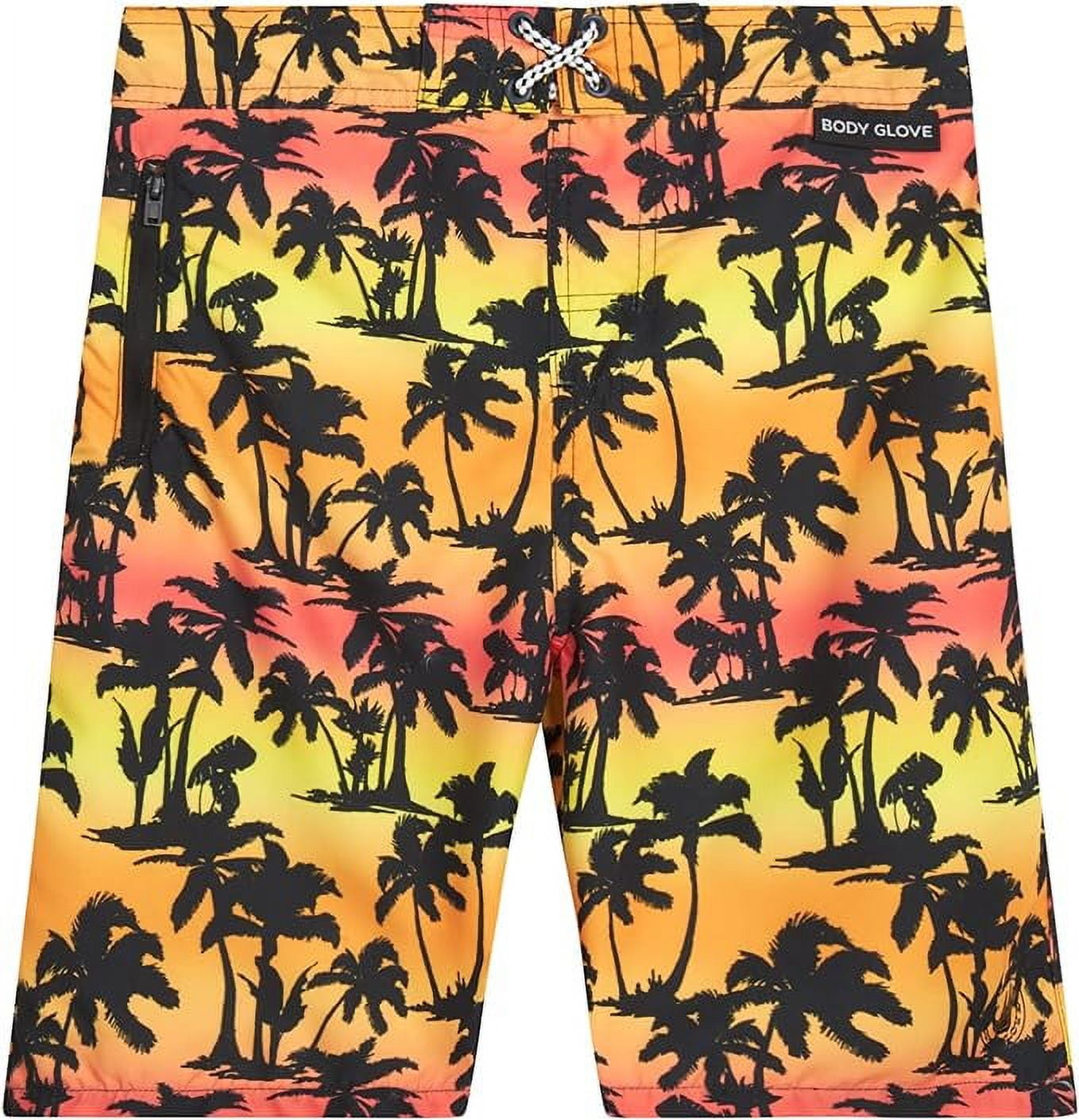 Body Glove Boys' Swim Trunks UPF 50+ Quick Dry Bathing Suit, Sizes 8