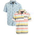 thumbnail image 1 of Body Glove Boys' Woven Shirt - Short Sleeve Button Down Summer Beach Shirt (1 or 2 Pack, S-XL), 1 of 7