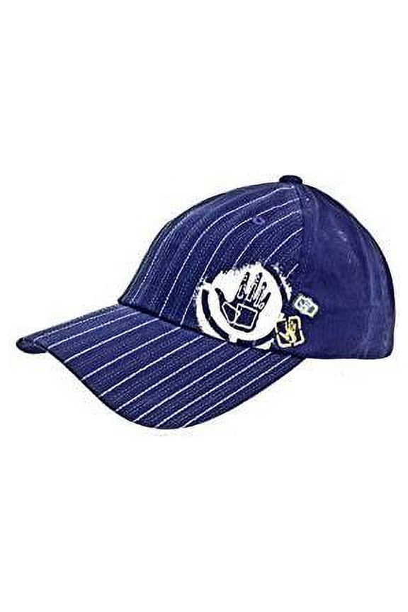 Body Glove Brand Cotton Hat - Navy Blue Striped