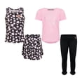 thumbnail image 1 of Body Glove Clothes Girls’ 4-Piece Active Outfit Set – Includes 2 Graphic Tees, Jogger Pants & Shorts, Comfortable Everyday Clothing for Toddler to Big Girls Sizes (2T-12), 1 of 9
