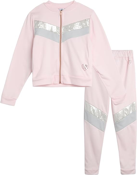 Body Glove Girls’ Jogger Set – 2 Piece Fleece Sweatshirt and Sweatpants ...