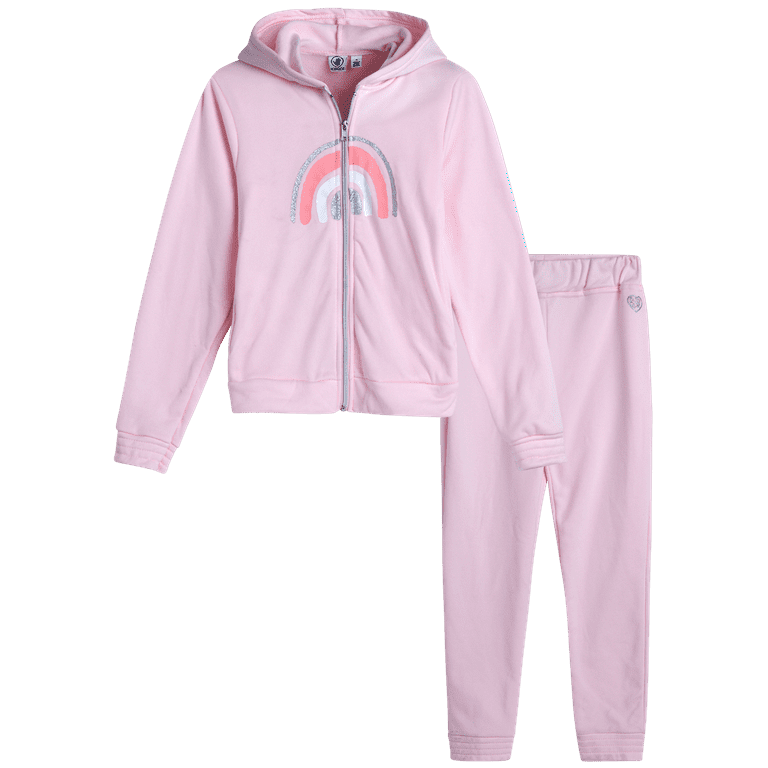 Body Glove Girls Jogger Set 2 Piece Fleece Sweatshirt and
