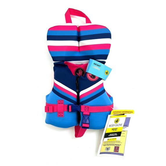 Body Glove Infant Evoprene PFD Life Jacket and Vest, Girl, 20-30 lbs., Pink