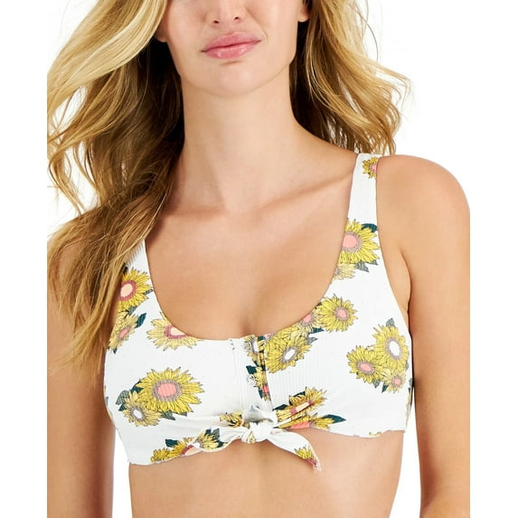 Body Glove Juniors Floral Print Kate Scoop Bikini Top