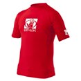 thumbnail image 1 of Body Glove Juniors Short Arm Fitted Rashguard, Male. Junior, Red, 14, 1 of 4