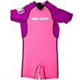 thumbnail image 1 of Body Glove Kids 2mm Back-Zip Short Sleeve Wetsuit Fits - 35-45 LBS - Violet/Pink, 1 of 6