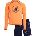 thumbnail image 1 of Body Glove Long Sleeve Rash Guard Swimsuit Set (Boy's), 2-Piece Set, 1 of 7