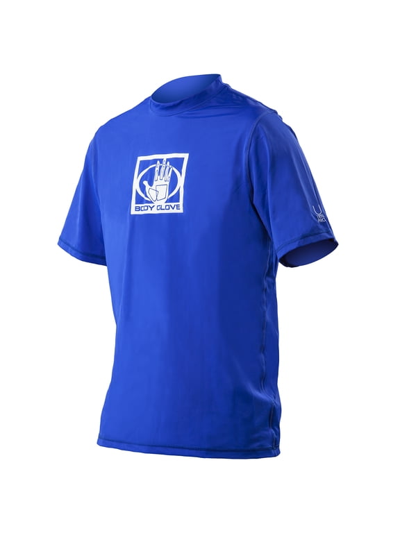 Loose Fit Rash Guard Adult Swimshirt, Blue, Adult, Male, M