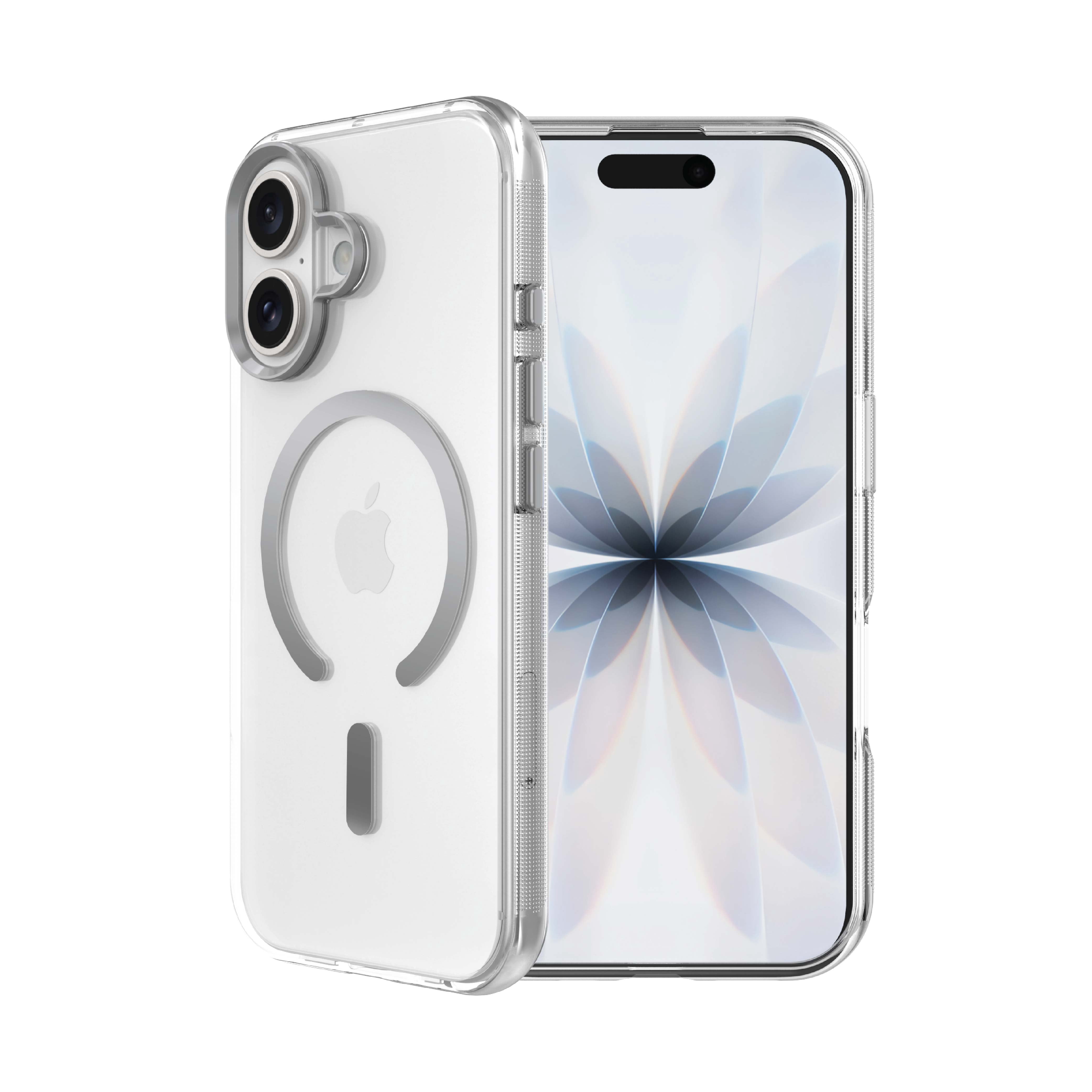 Body Glove Reflector Phone Case for iPhone 17, MagSafe Compatible - Clear/Silver
