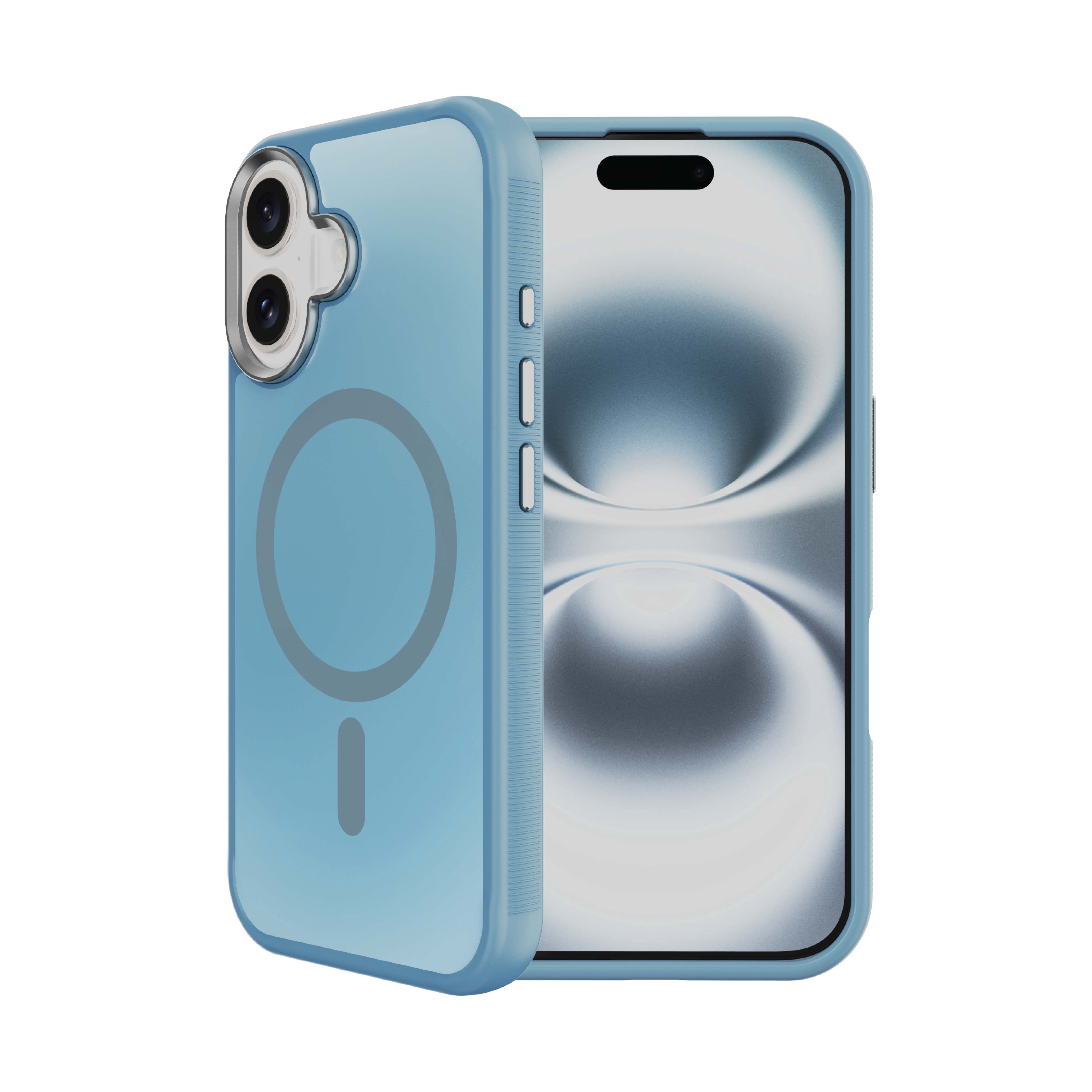 Body Glove Reflector Phone Case for iPhone 17, MagSafe Compatible - Metallic Seafoam