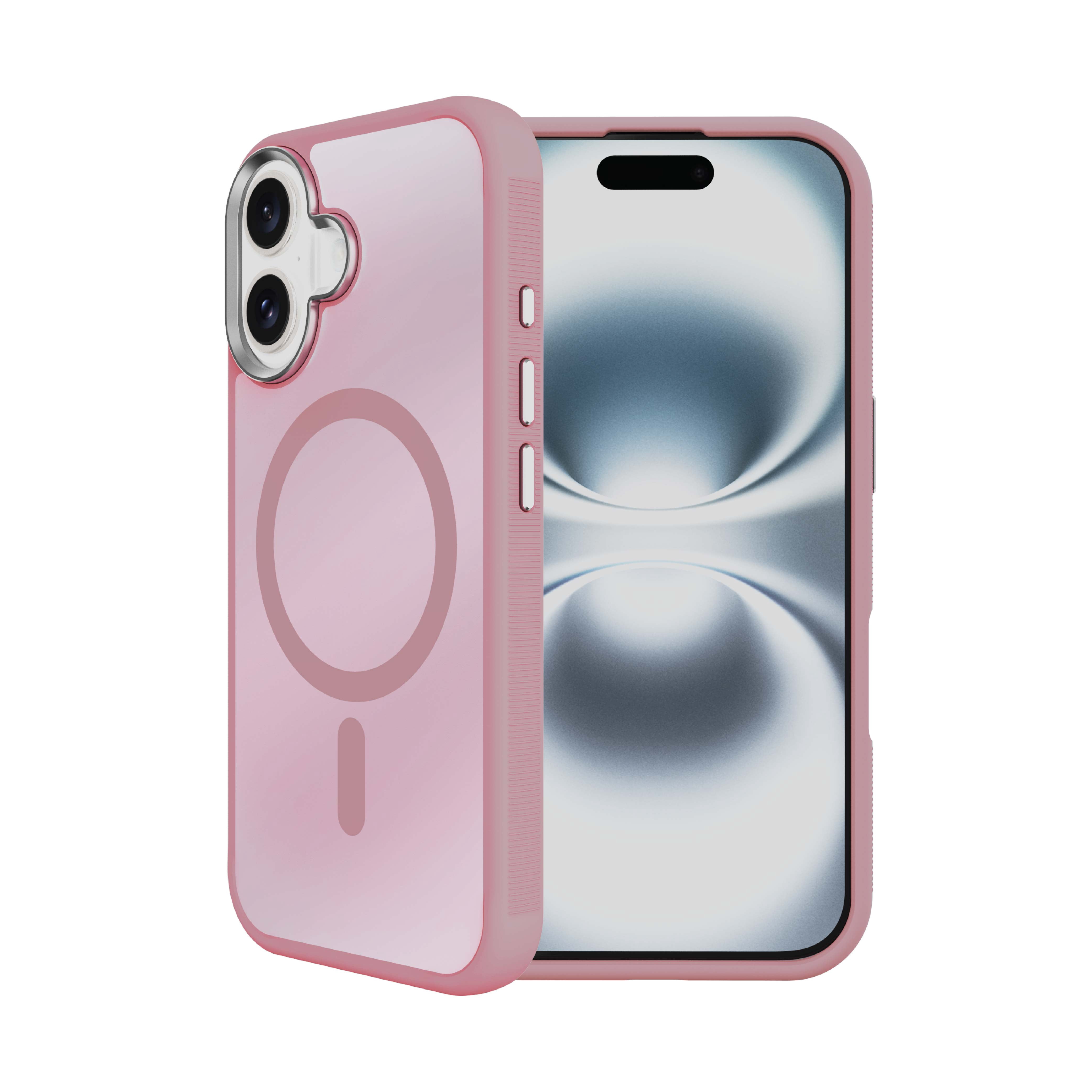 Body Glove Reflector Phone Case for iPhone 17, MagSafe Compatible - Metallic Rose Gold