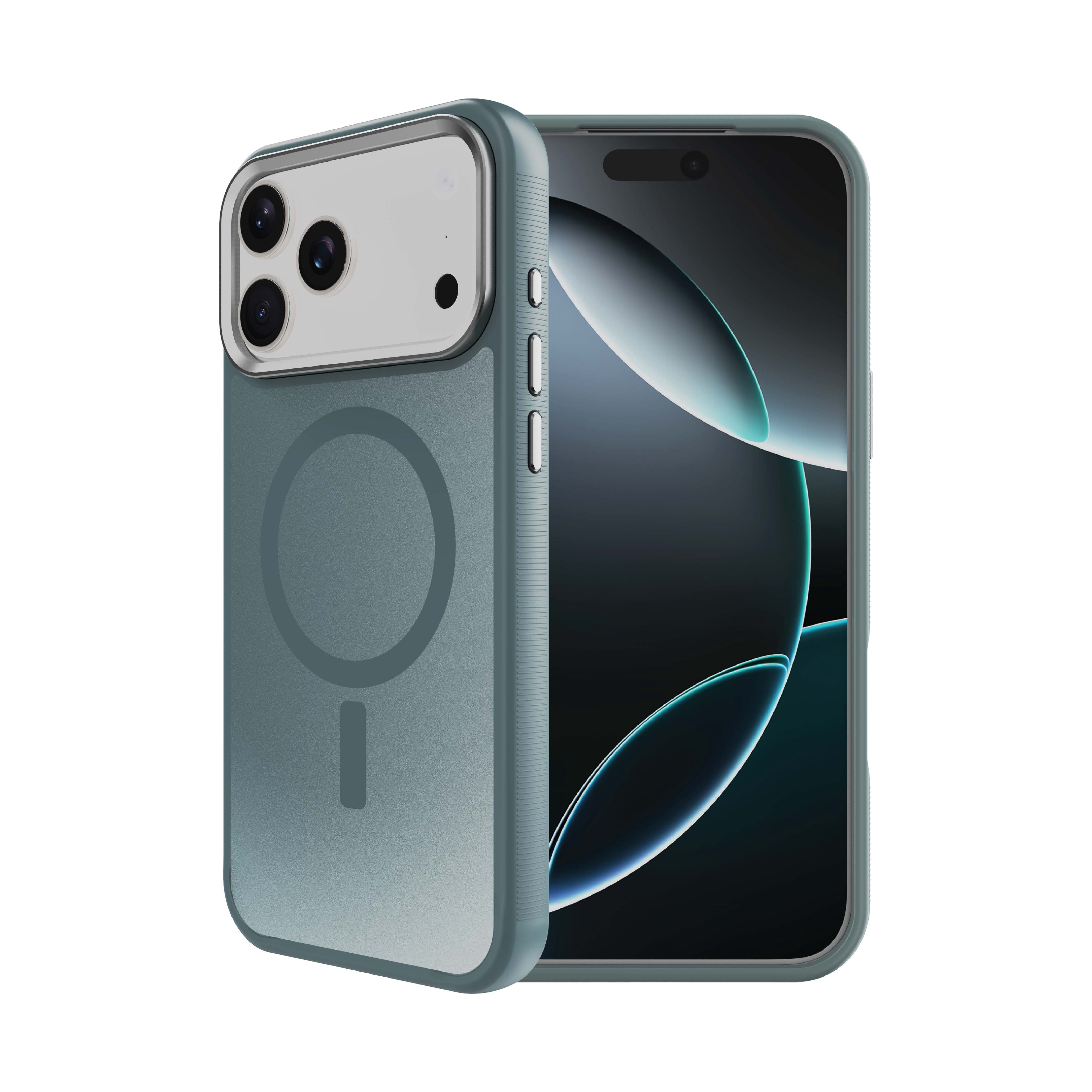 Body Glove Reflector Phone Case for iPhone 18 Pro / 17 Pro, MagSafe Compatible - Metallic Gray