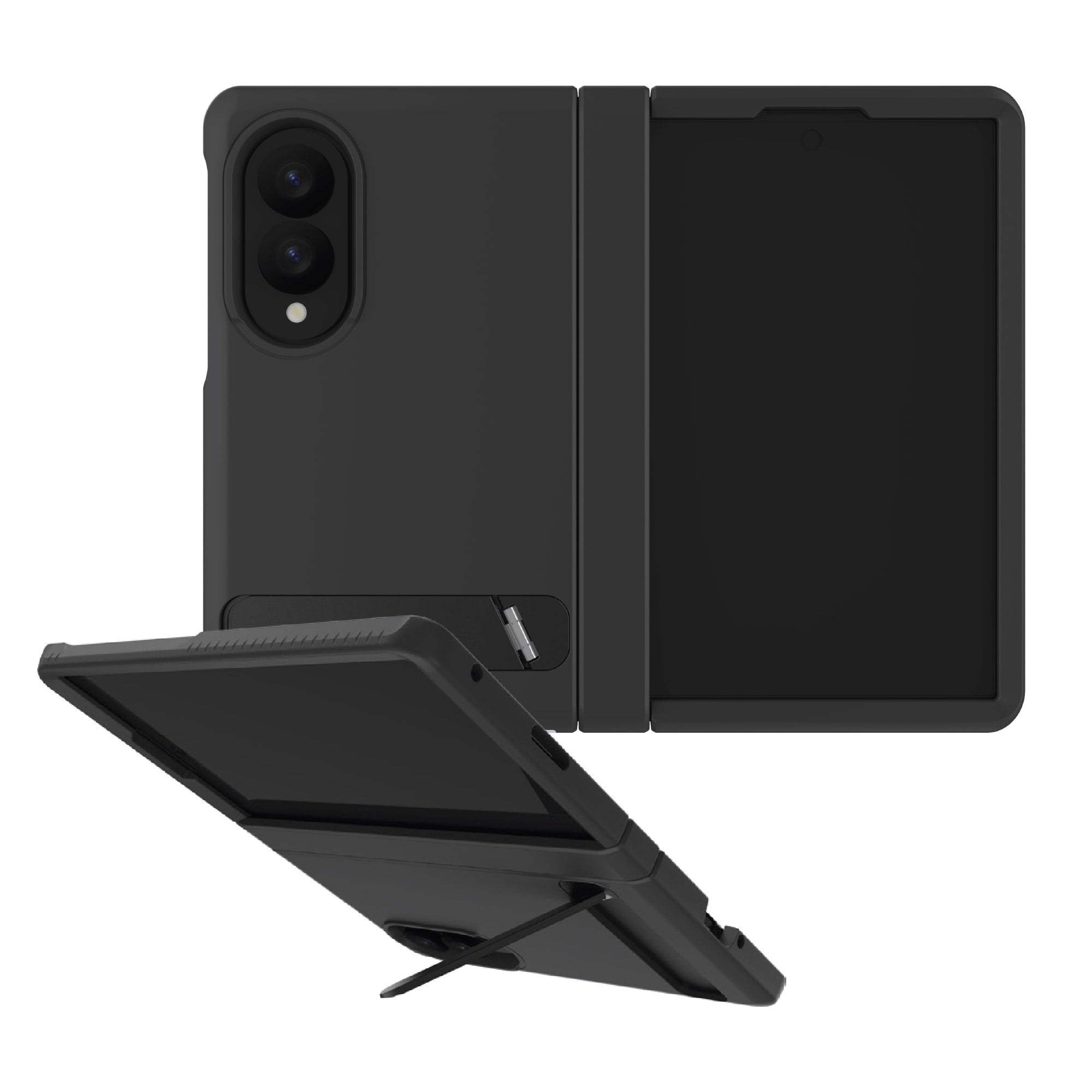 Body Glove Magnetic Compatible Phone Case with Kickstand for Samsung Galaxy Z Fold8 (Wide) - Black
