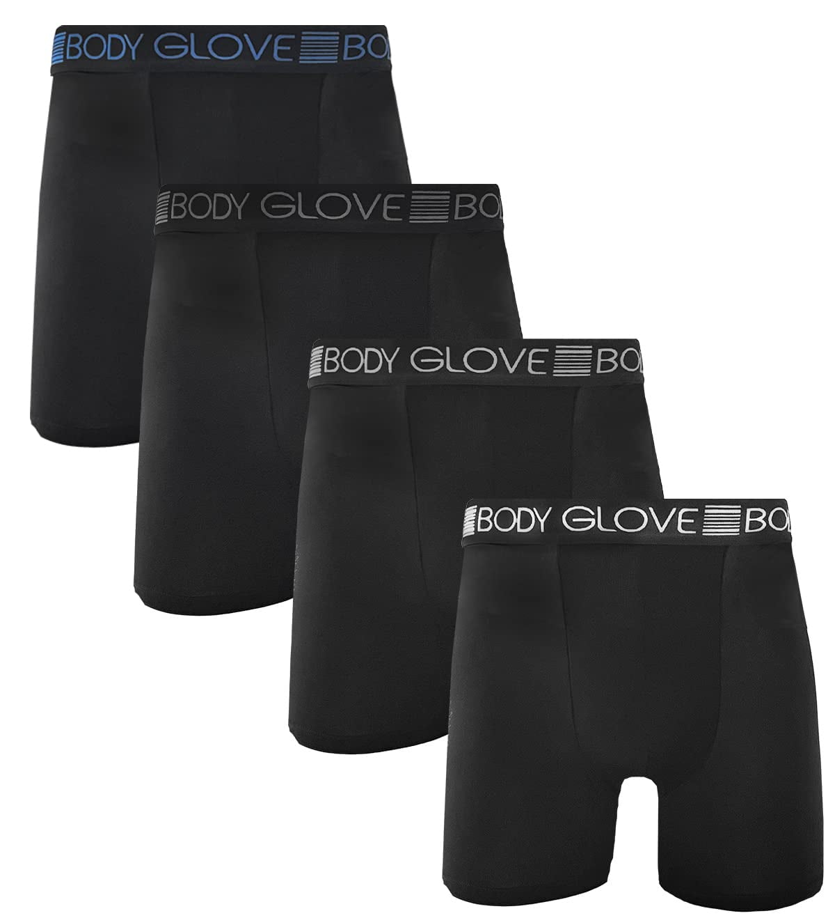 Body Glove Mens Boxer Briefs, Dry Fit Performance Underwear, Breathable  Active Stretch Athletic Boxers, 6-Pack/Black/Small 