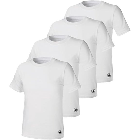 Body Glove Men's Crew Neck 4 Pack Active 360 Stretch Breathable Shirts, Medium