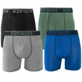 thumbnail image 1 of Body Glove Mens Boxer Briefs, Dry Fit Performance Underwear, Breathable Athletic Sport Stretch Boxers, 4 Multicolor Pack/XL, 1 of 6